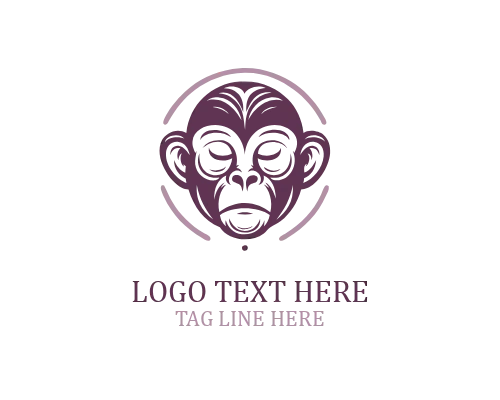  Fierce Monkey Outline Logo