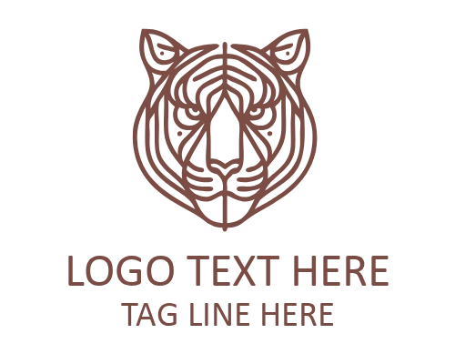 Fierce Monoline Tiger Logo