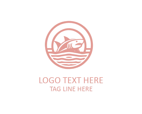 Fierce Ocean Predator Shark Logo