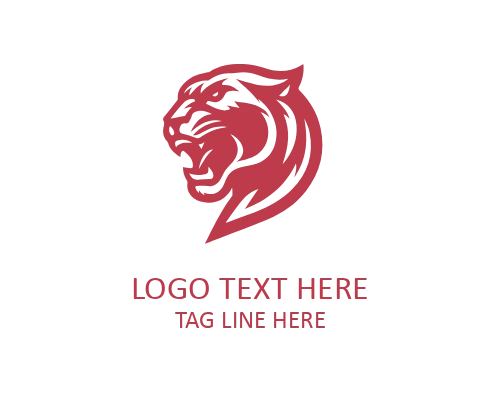 Fierce Panther Face Logo