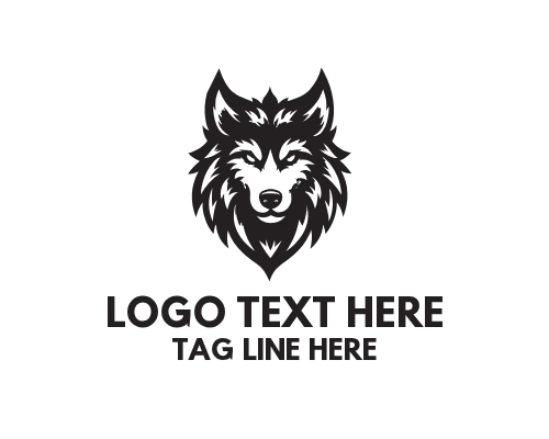 Fierce Wolf Head Predator Mascot Logo