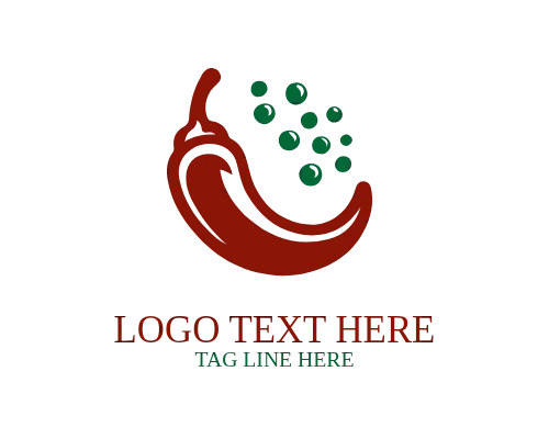 Fiery Pepper Swoosh Logo