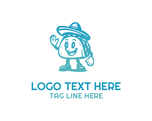 Fiesta Mexican Food Mascot Logo