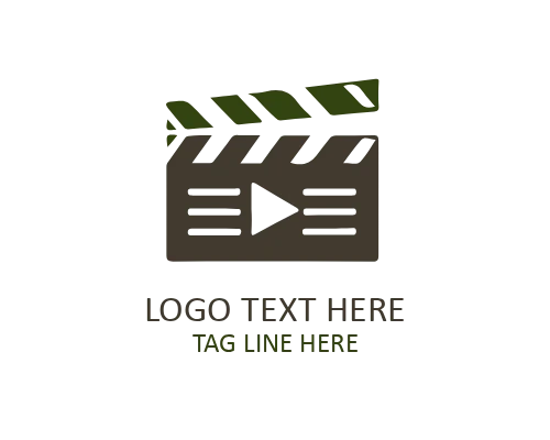 Film Strip Frame Logo for Media and Video Production