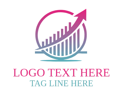 Finance Analytics Arrow Logo