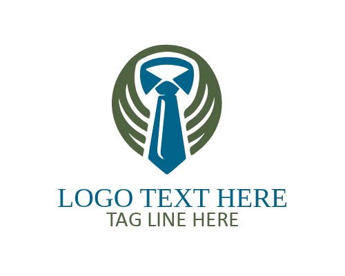 Finance Consulting Tie Wings Logo