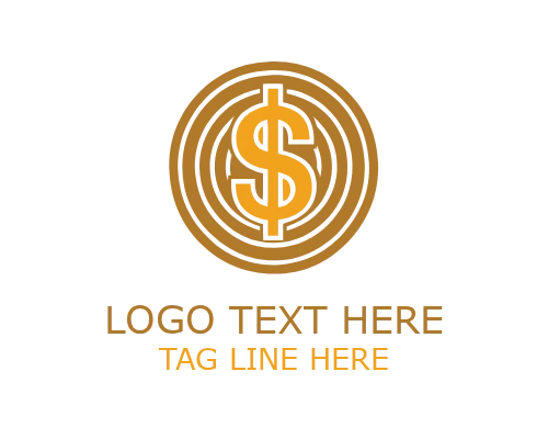 Financial Emblem Money Logo for Corporate Finance Branding