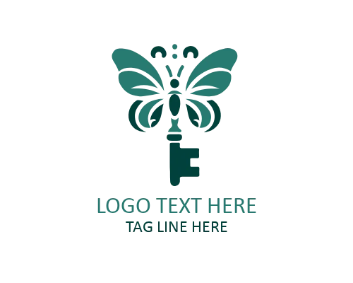 Fine Jewelry Butterfly Key Logo
