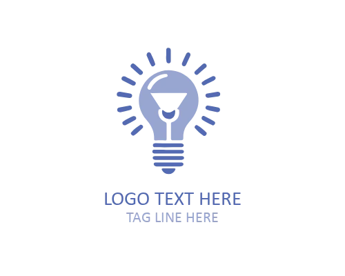 Fingerprint Idea Bulb Logo