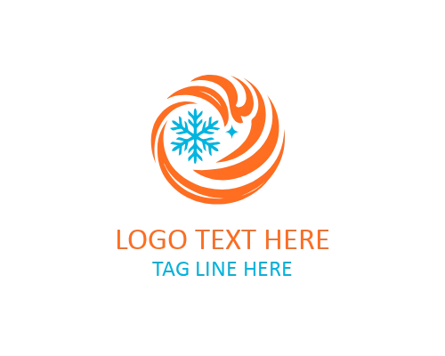 Fire and Ice Crown Logo for Royal Branding and Powerful Identity