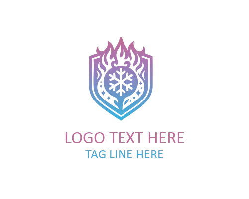 Fire and Ice Logo for Dual Power Branding, Energy Identity, and Modern Impact