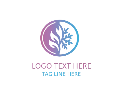 Fire and Ice Rune Logo for Ancient Branding and Mystical Identity