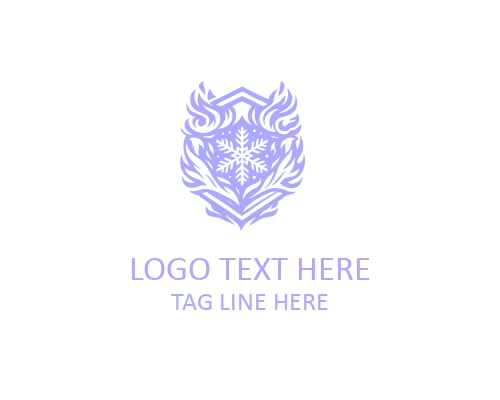Fire and Ice Tech Logo for Technology Brands and Futuristic Identity