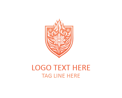 Fire and Ice Wave Logo for Flow Branding and Modern Identity
