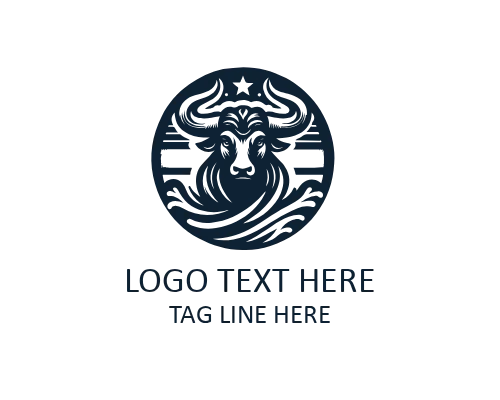 Fire Bull Logo for Intense and Powerful Brands