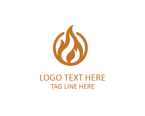 Fire Lettermark Branding Logo