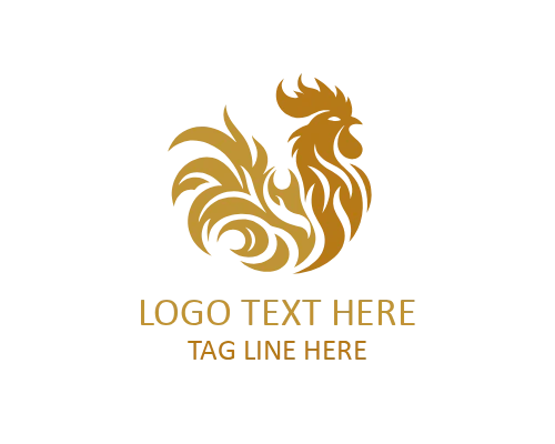  Fire Rooster Legends Logo for Powerful and Heroic Branding