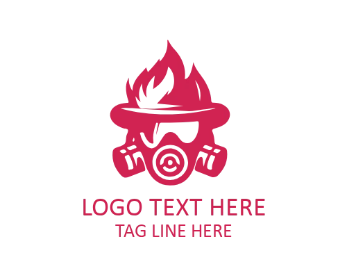 Firefighter Helmet Logo for Safety and Rescue Brands