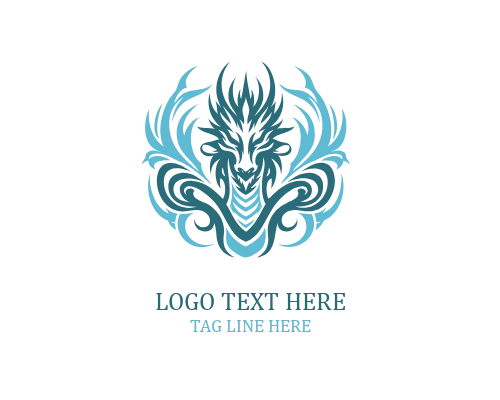 Firestorm Dragon Mascot Logo