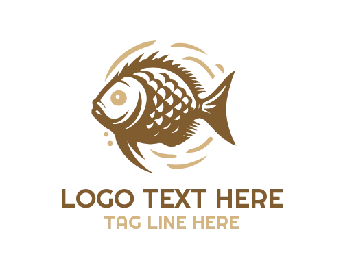 Fish and Bubble Logo