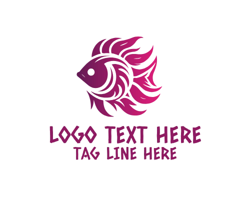 Fish Hook and Bait Logo