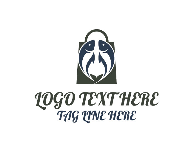 Fish Tote Bag Logo