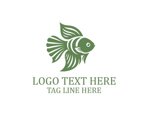 Fish Water Drop Logo
