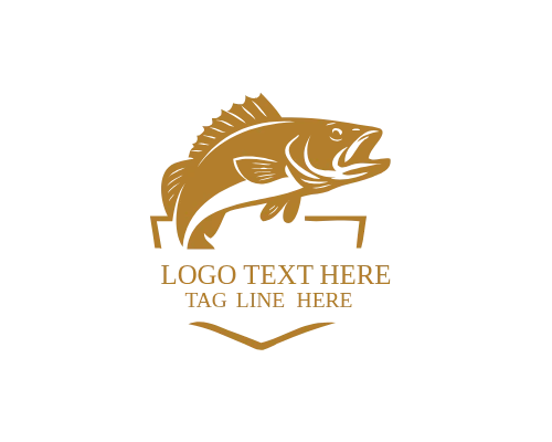 Fishing Line Art Logo