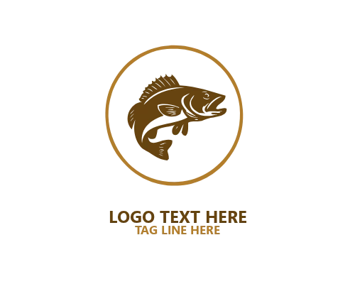 fishing circle logo