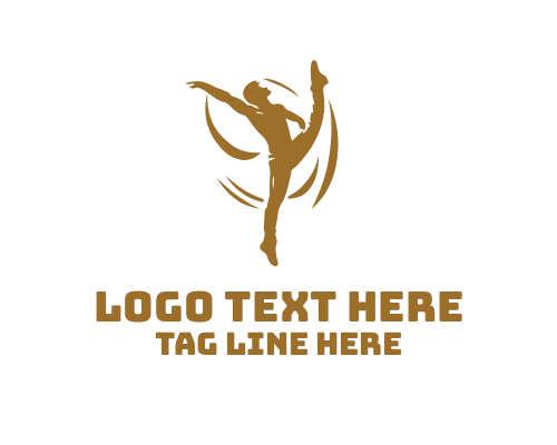 Fitness Dance Dancer Brand Logo