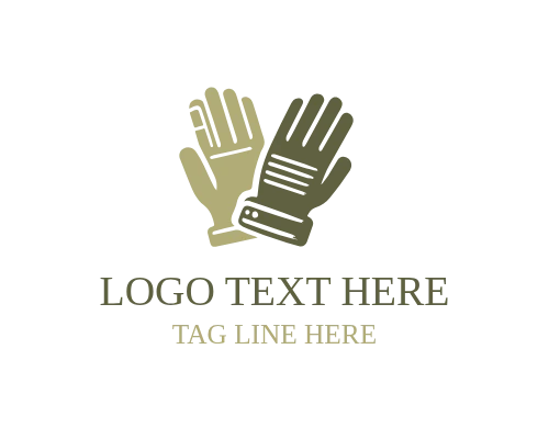 Fitness Gym Gloves Logo