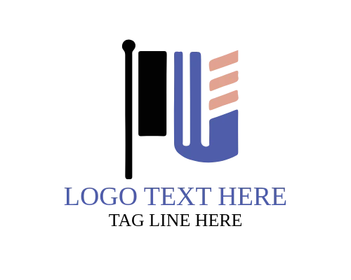 Flag – Abstract Style Logo