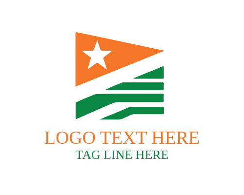 Flag – Shield Emblem Logo