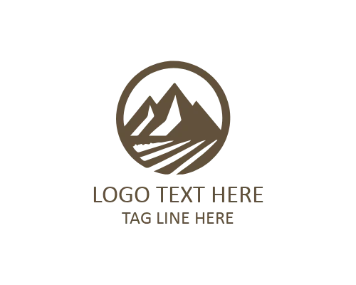 Flagstone Flat Stone Logo for Construction and Landscaping Brands