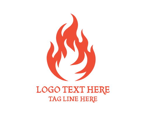 Flame Badge Emblem Logo