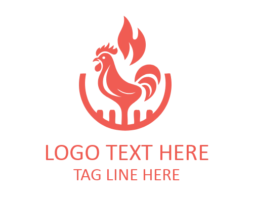 Flame BBQ Bull Grill Logo