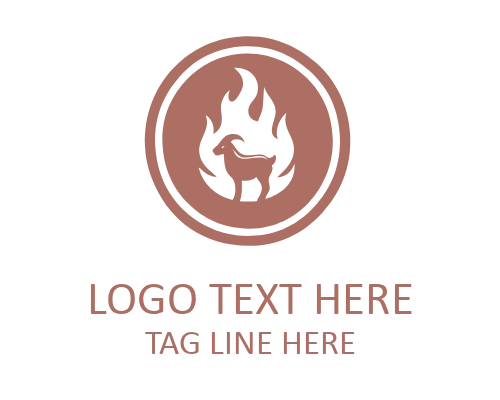 Flame BBQ Bull Head Grill Logo