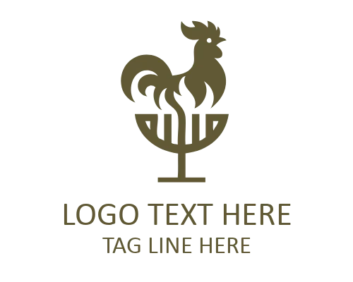 Flame BBQ Fire Pitmaster Logo