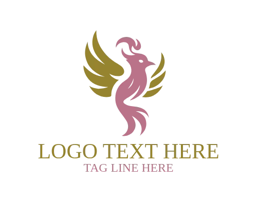 Flame Bird Circle Logo for Balanced Branding and Modern Identity