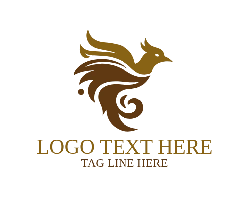 Flame Bird Shield Logo for Protection Branding and Strong Identity