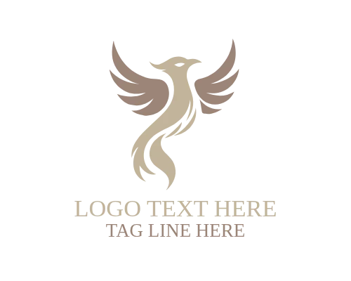 Flame Bird Symbol Logo for Brand Marks and Digital Identity