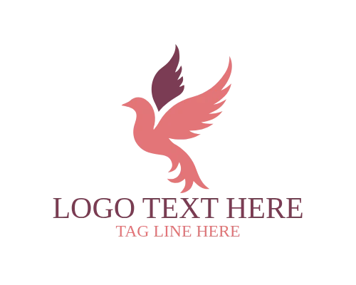 Flame Bird Wing Logo for Speed Branding and Creative Identity