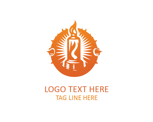 Flame Burst Logo for Action and Gaming Brands
