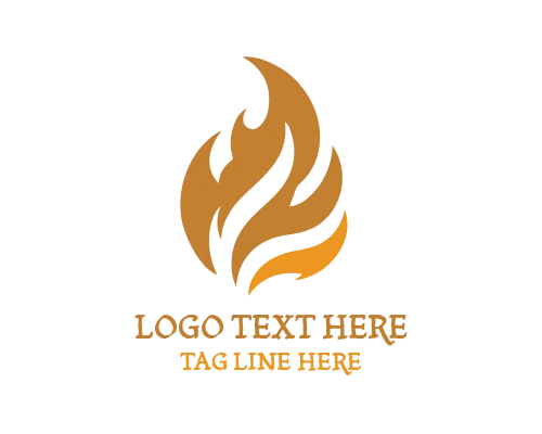 Flame Star Emblem Logo