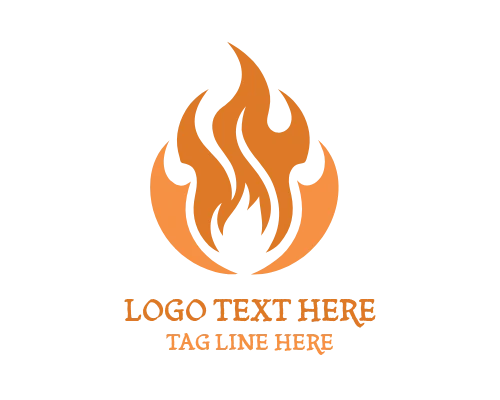  Flame style Logo