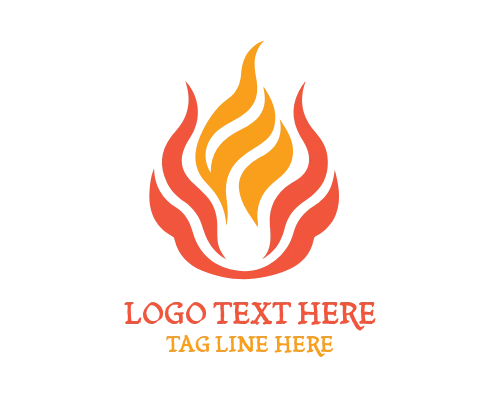 Flame Torch Victory Logo