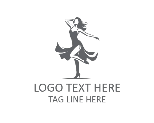 Flamenco Dancing Girl Logo
