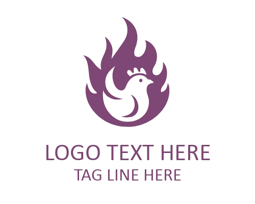 Flaming BBQ Chef Hat Logo