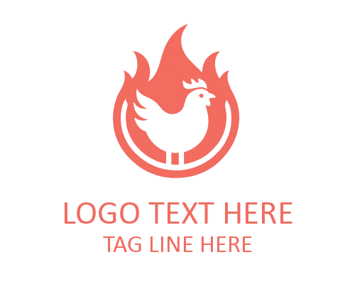 Flaming BBQ Skull Grill Logo