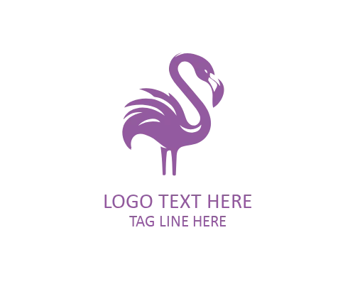  Flamingo Flight Logo for Travel and Adventure Brands